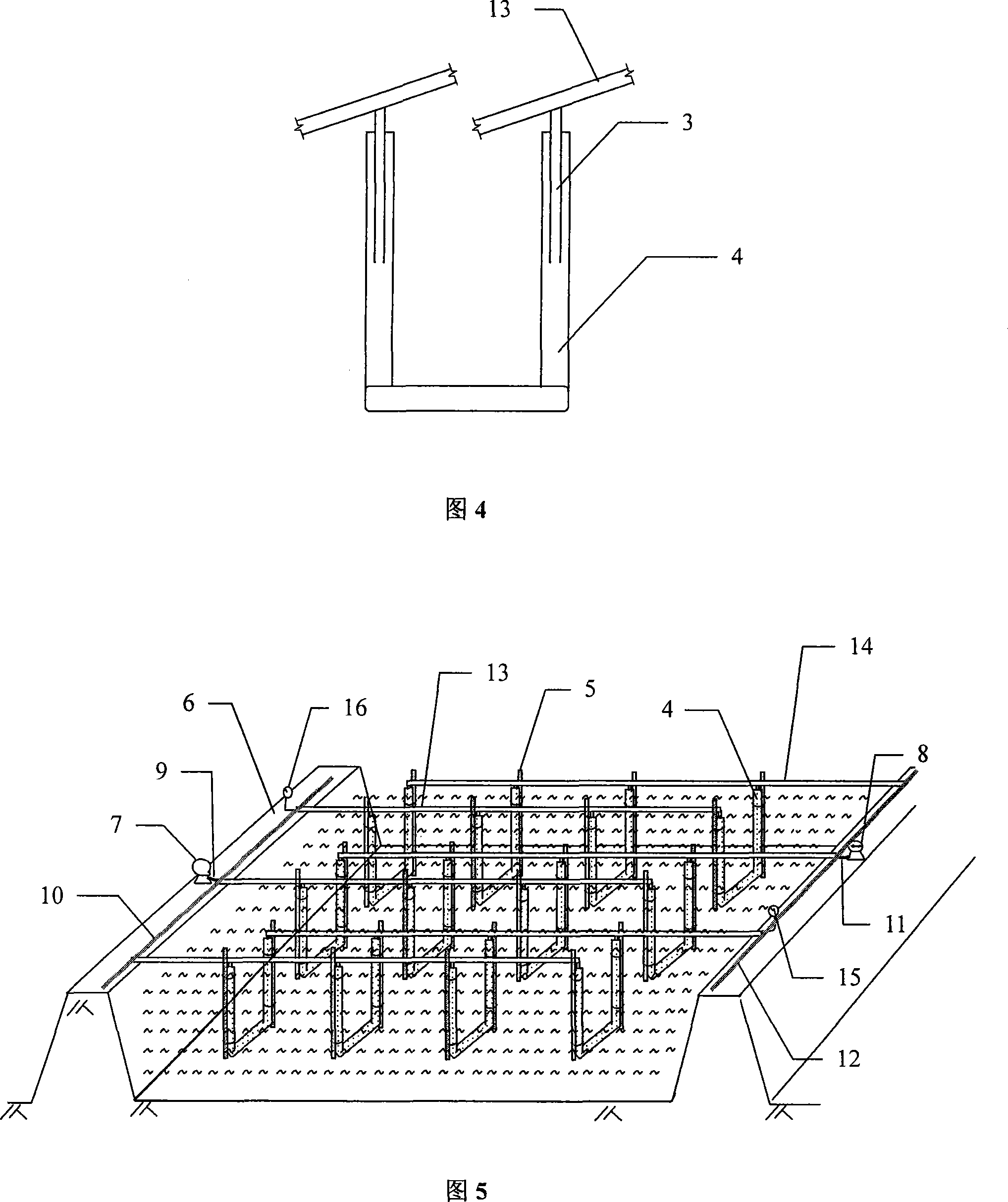 U-shaped soft vacuum dredged silt rapid drainage method