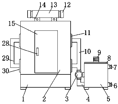 Spraying device and spraying method for valve processing