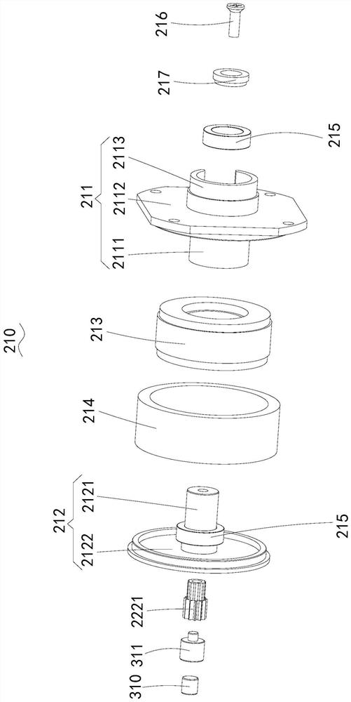 Double-shaft output steering gear and robot