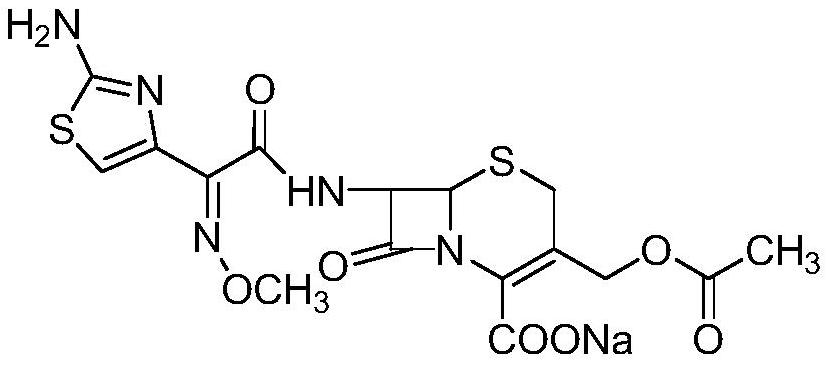 A kind of method of solid phase synthesis cefotaxime