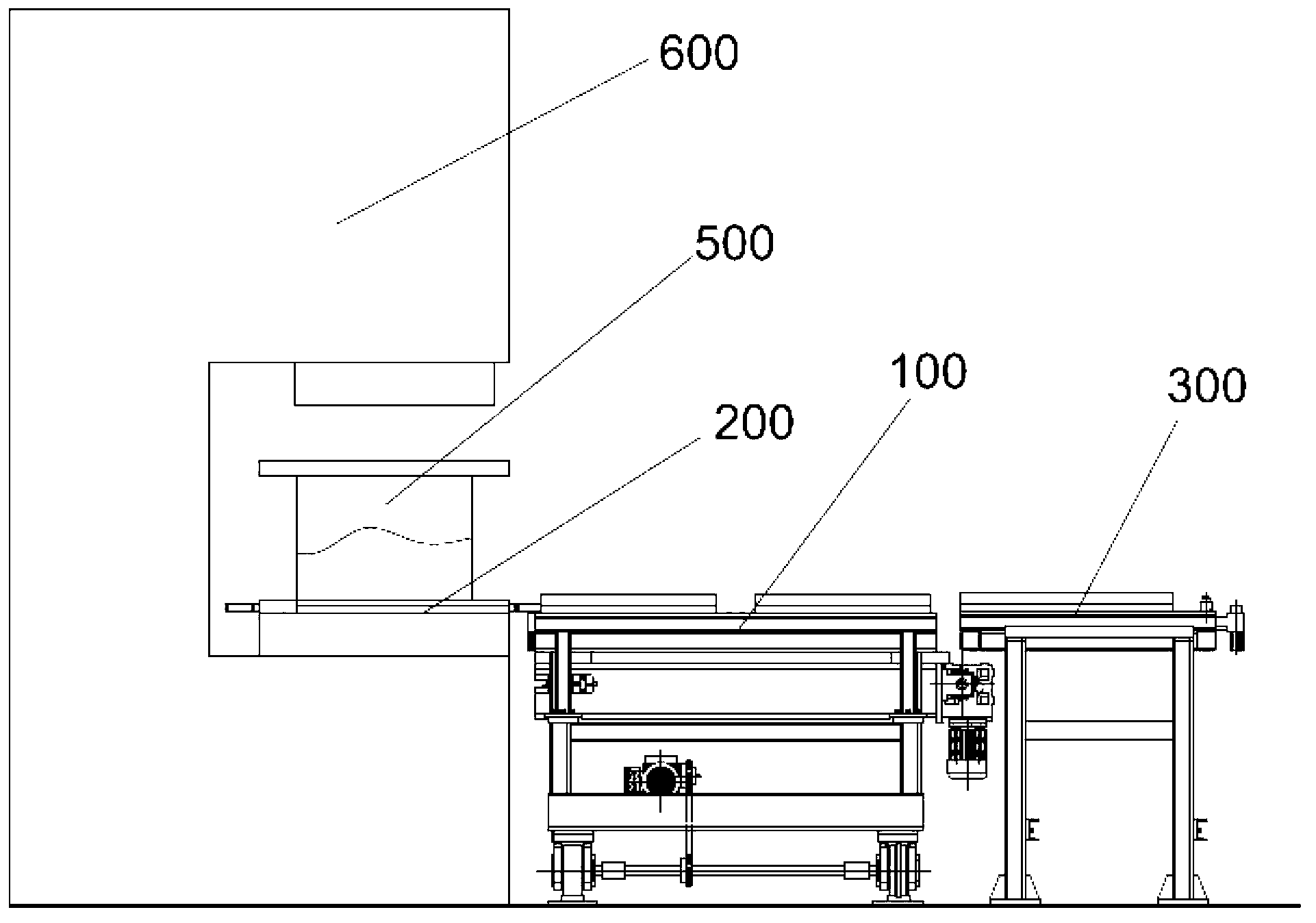 Automatic die exchanging system of small pressing machine