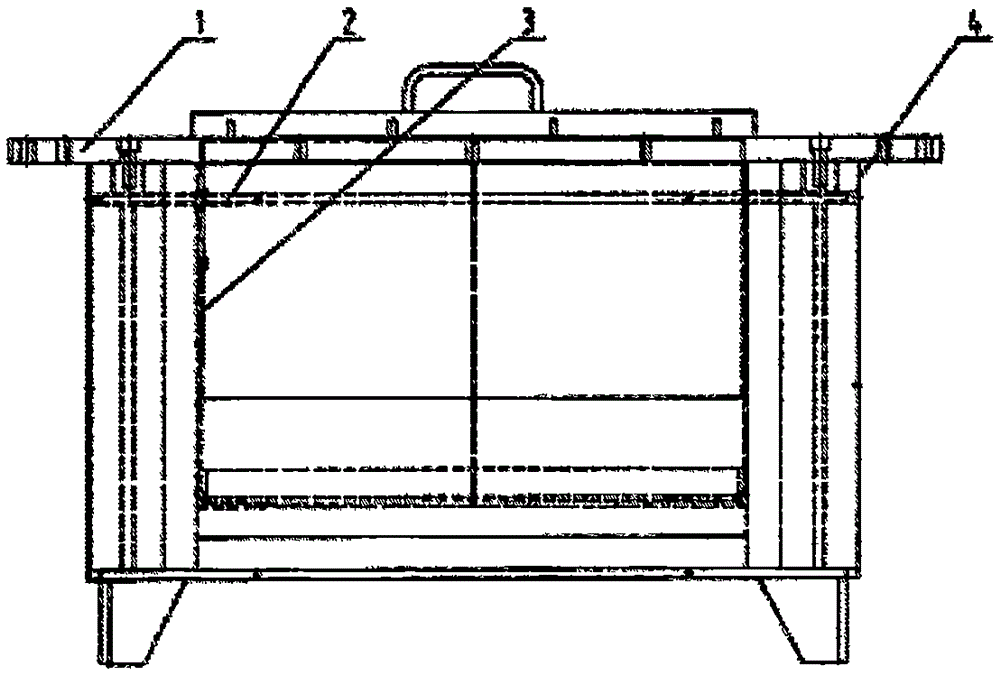 Improved structure of lead melting furnace of cast-welding machine