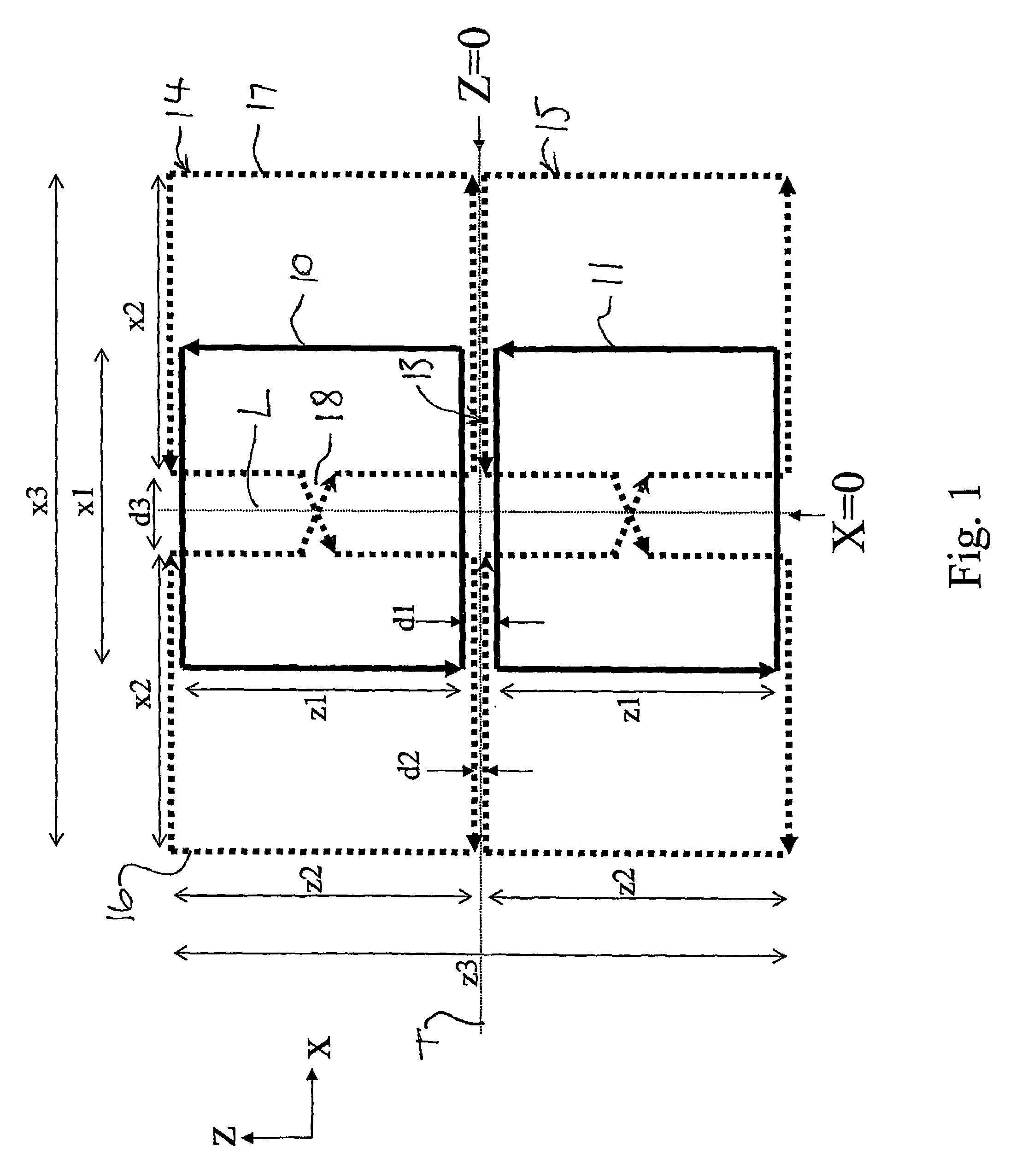 Stacked coil array for magnetic resonance experiments