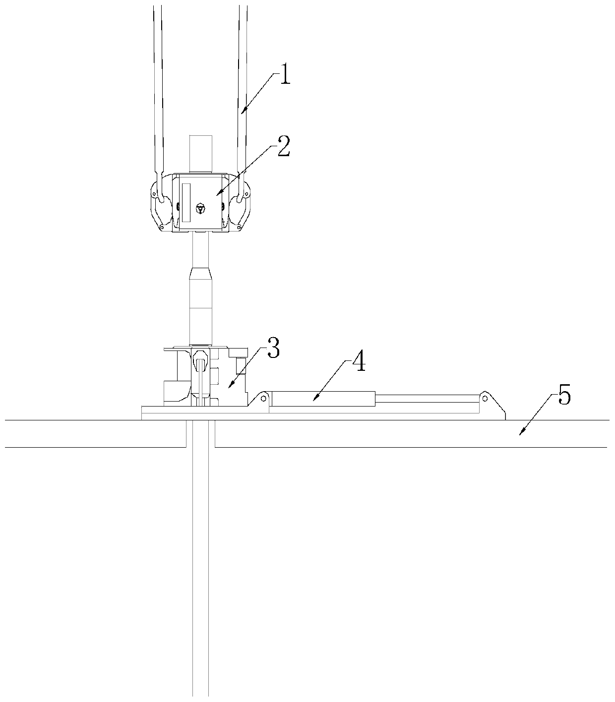 Ocean deep drilling exploration and well drilling operation drill column suspending method