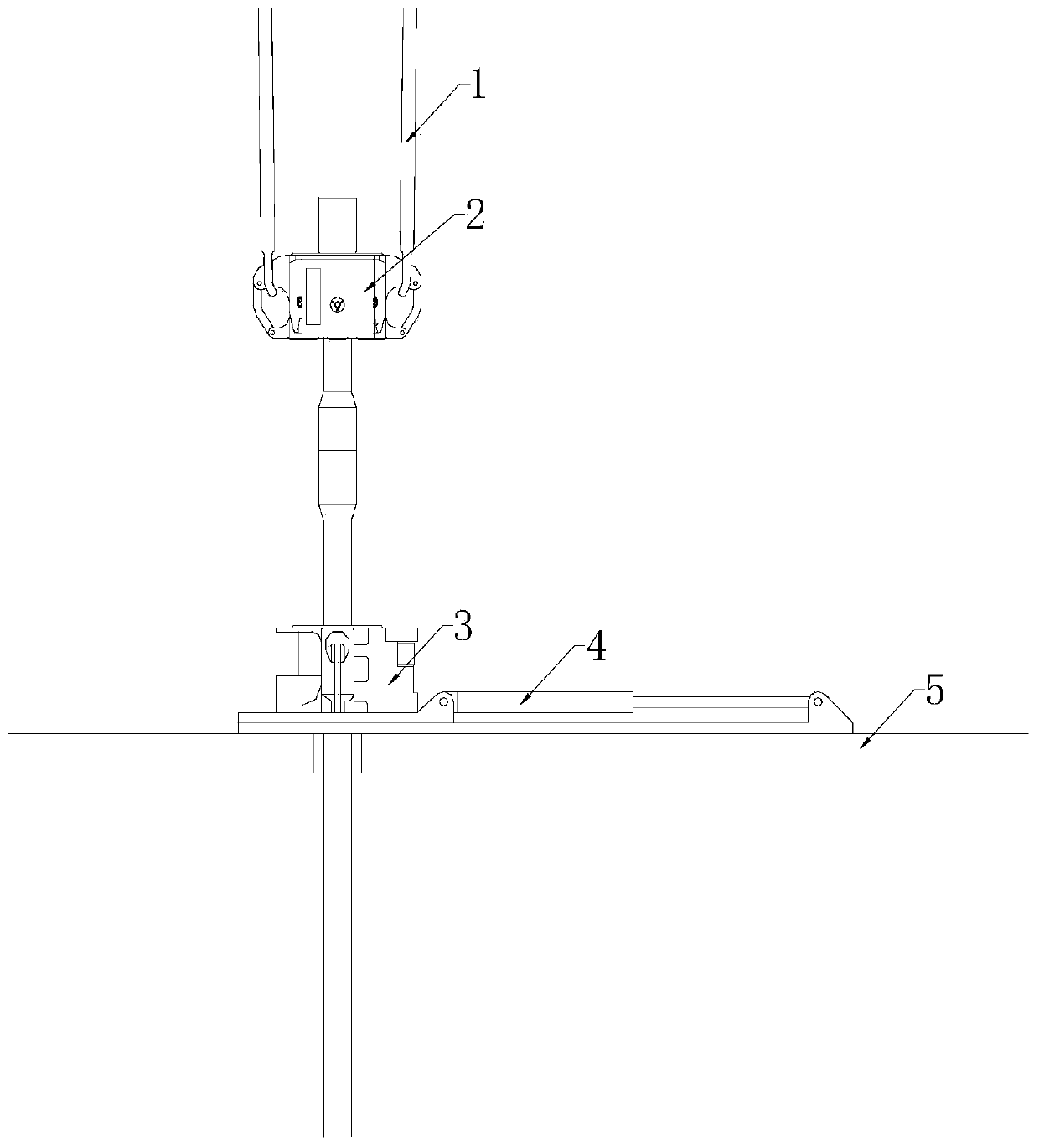 Ocean deep drilling exploration and well drilling operation drill column suspending method