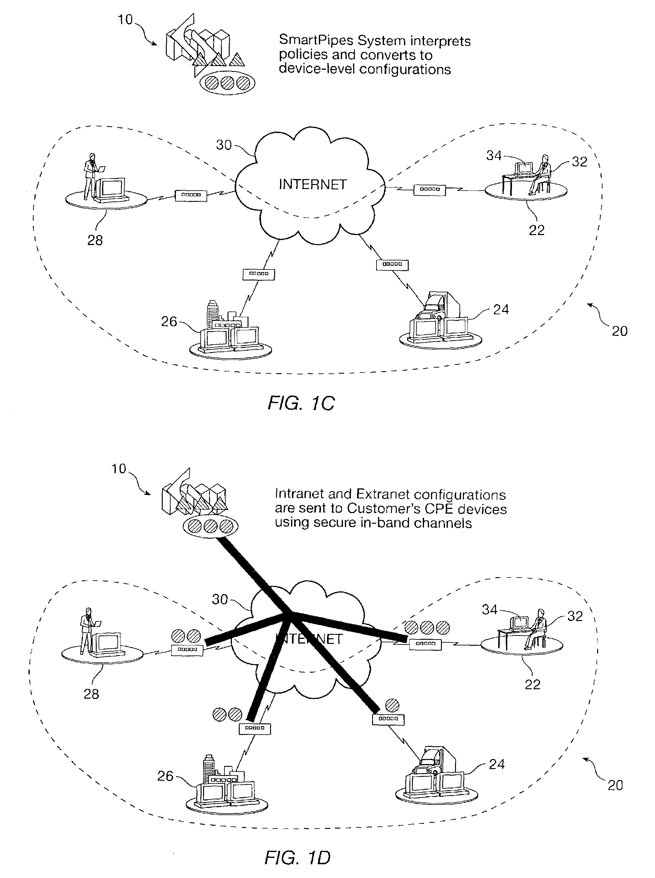 Policy engine for modular generation of policy for a flat, per-device database