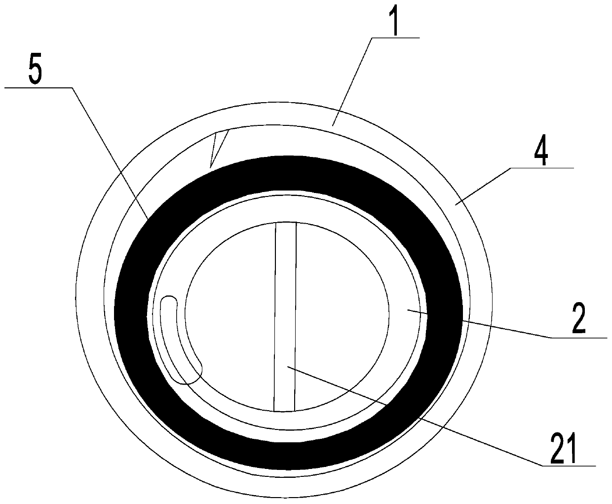 PE tube scraper device and method for scraping material on outer wall of PE tube