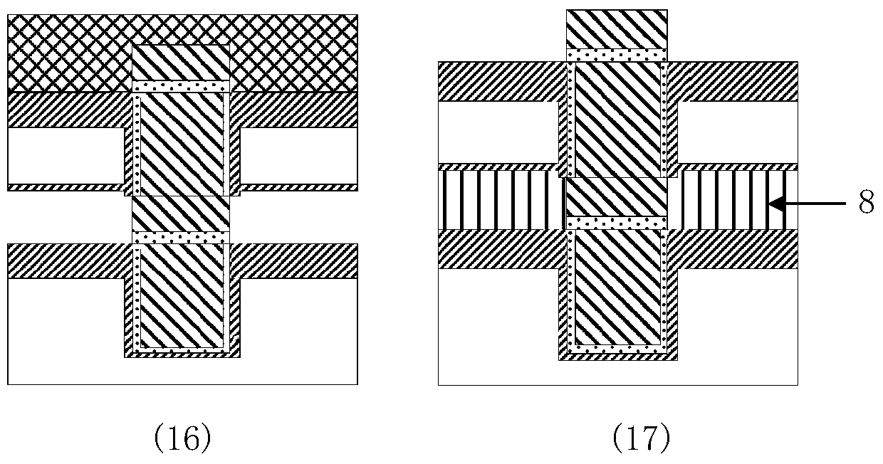 Fabrication method of three-dimensional capacitively coupled interconnect structure based on through-silicon capacitor