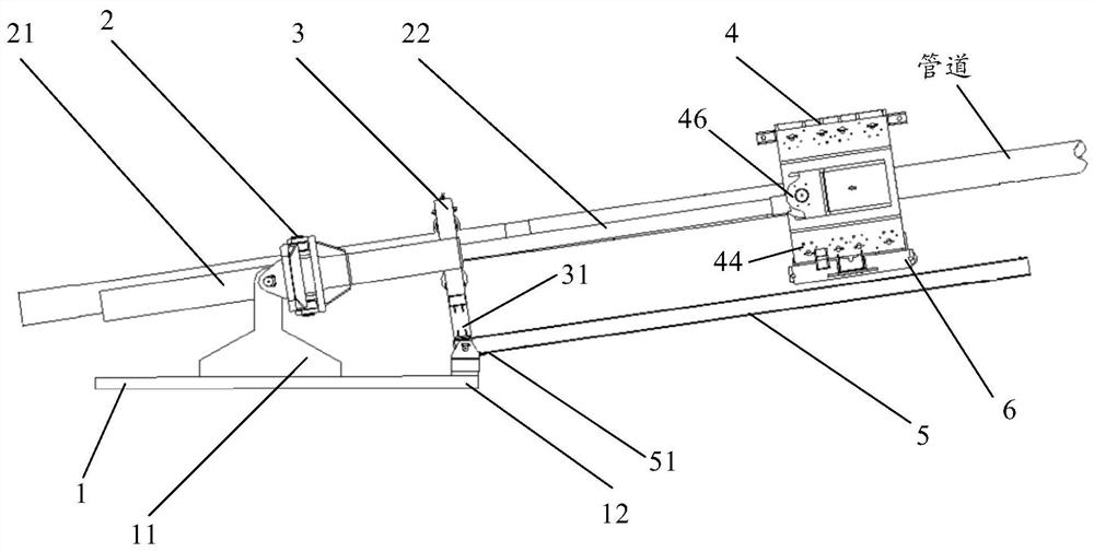 Pipe pushing device