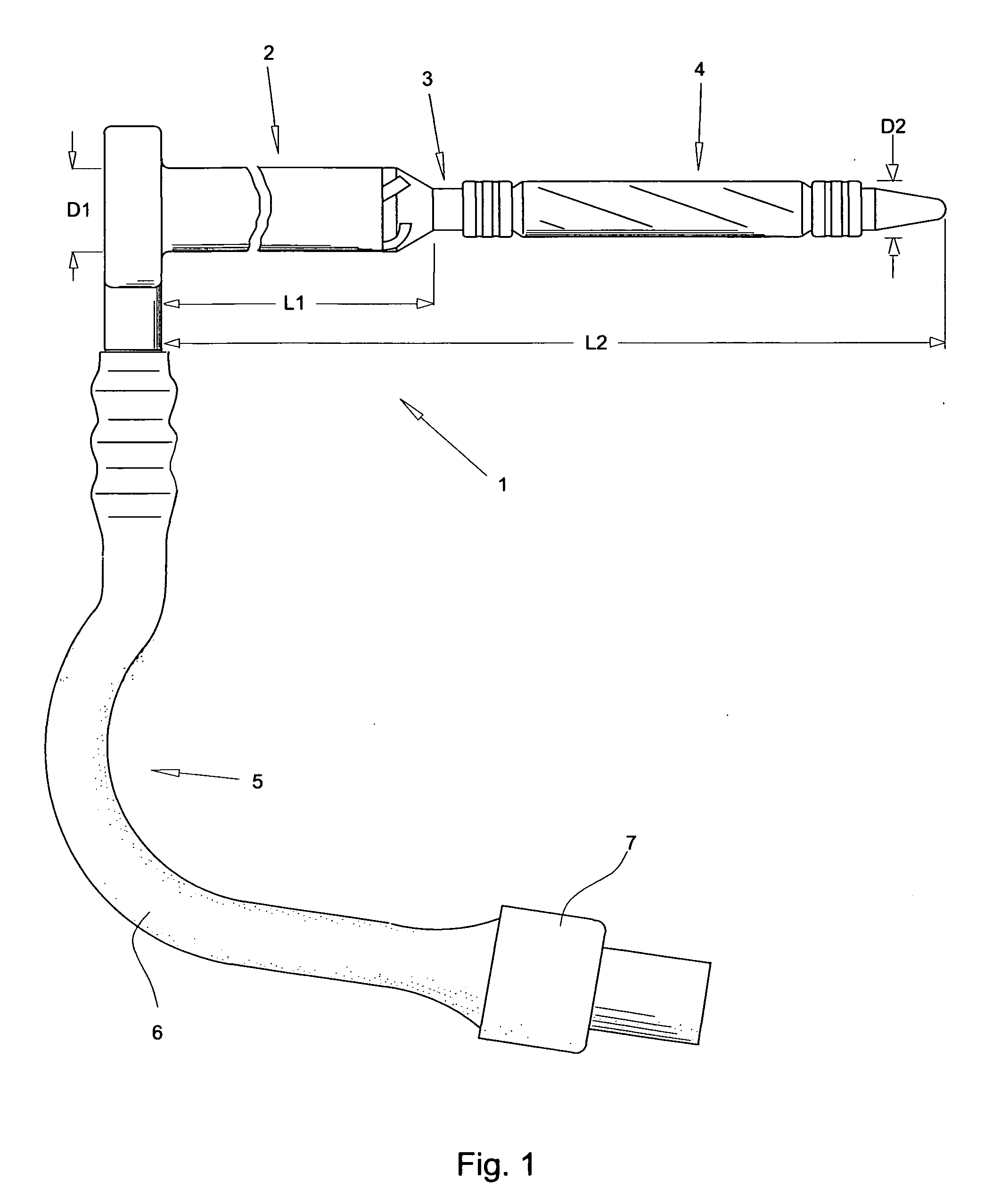 Instrument used in treatment of the urinary incontinence in women