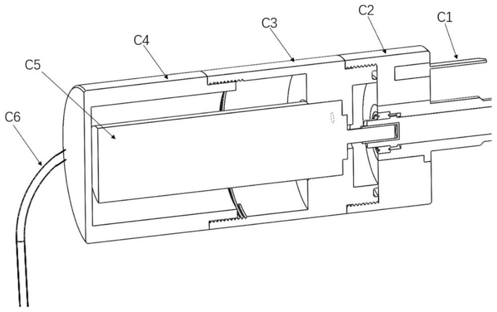 TEM (Transmission Electron Microscope) three-dimensional reconstruction sample rod capable of carrying nanometer needle tip sample and automatically rotating 360 degrees