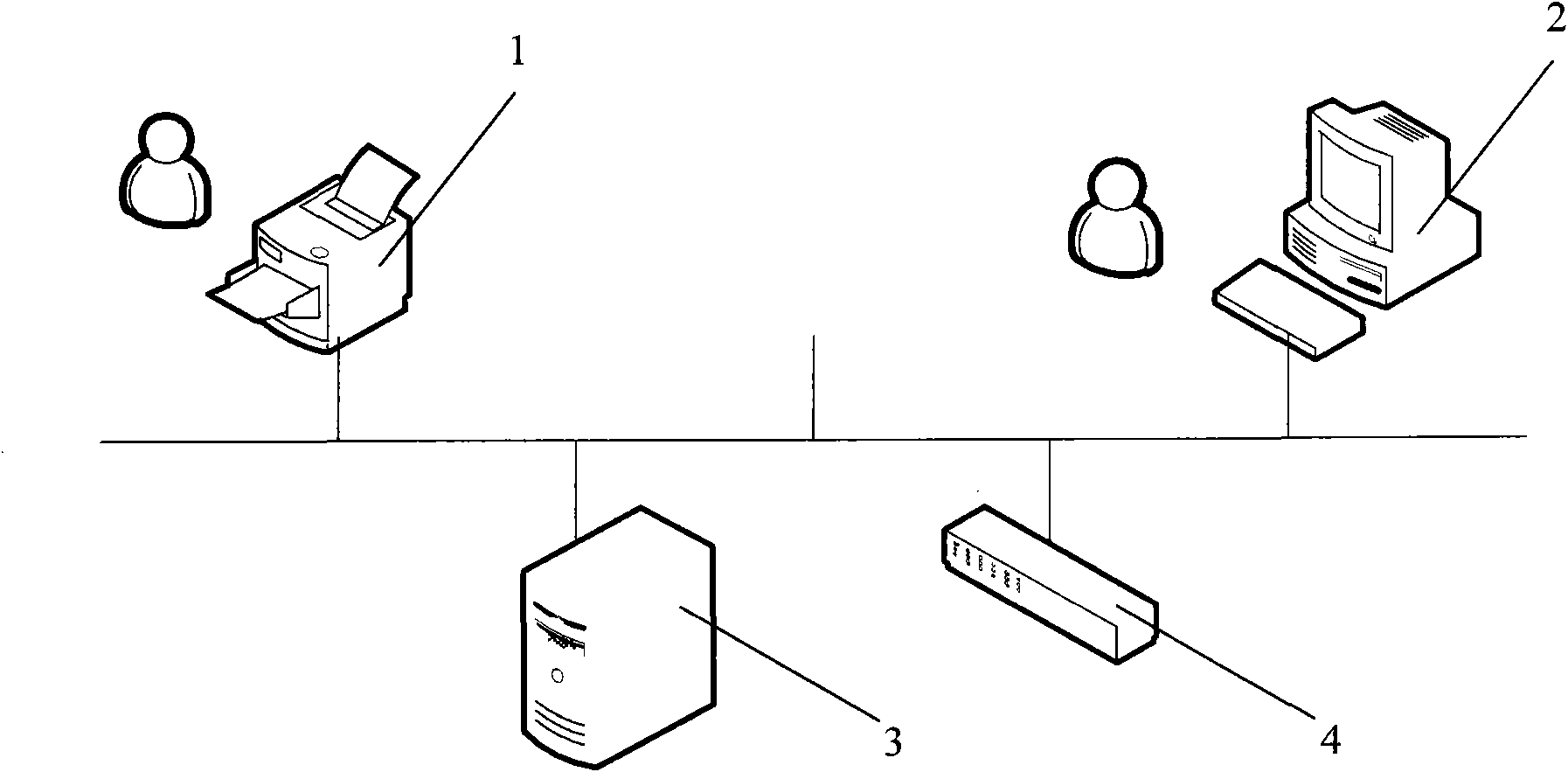 Network printing walktone based on cloud computing