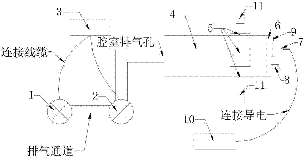 Matched test system for detecting spectrum characters generated by sample under electron beam excitation