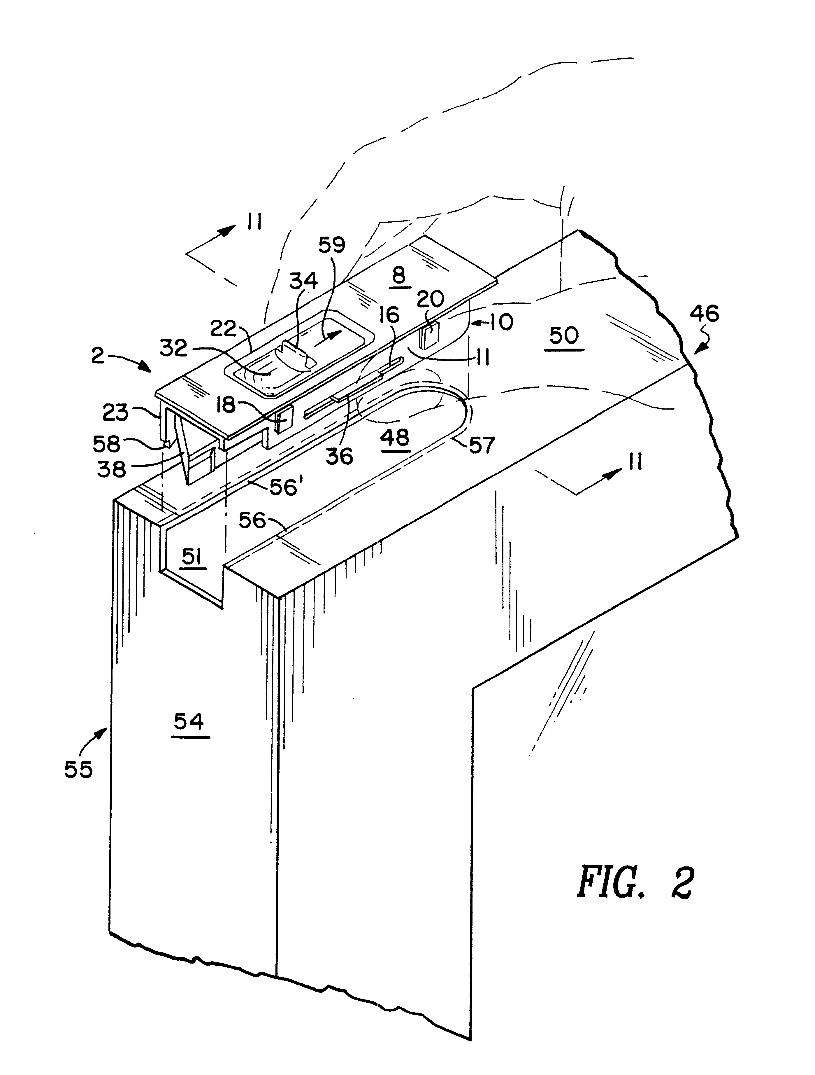 Snap on latch mechanism for a sash window