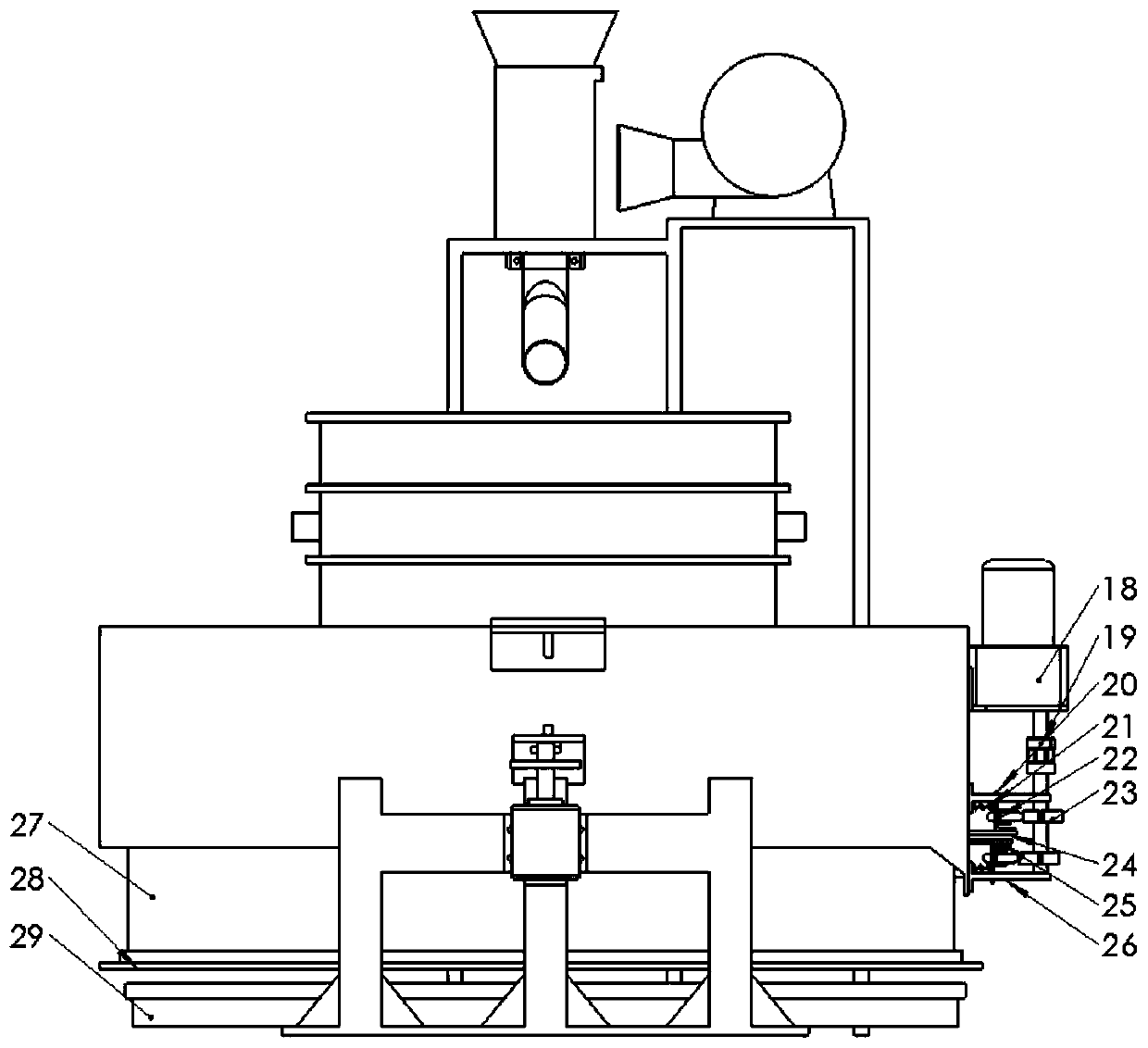 Mechanical sliding piece translational motion type precise sowing device with air channel seed selecting function