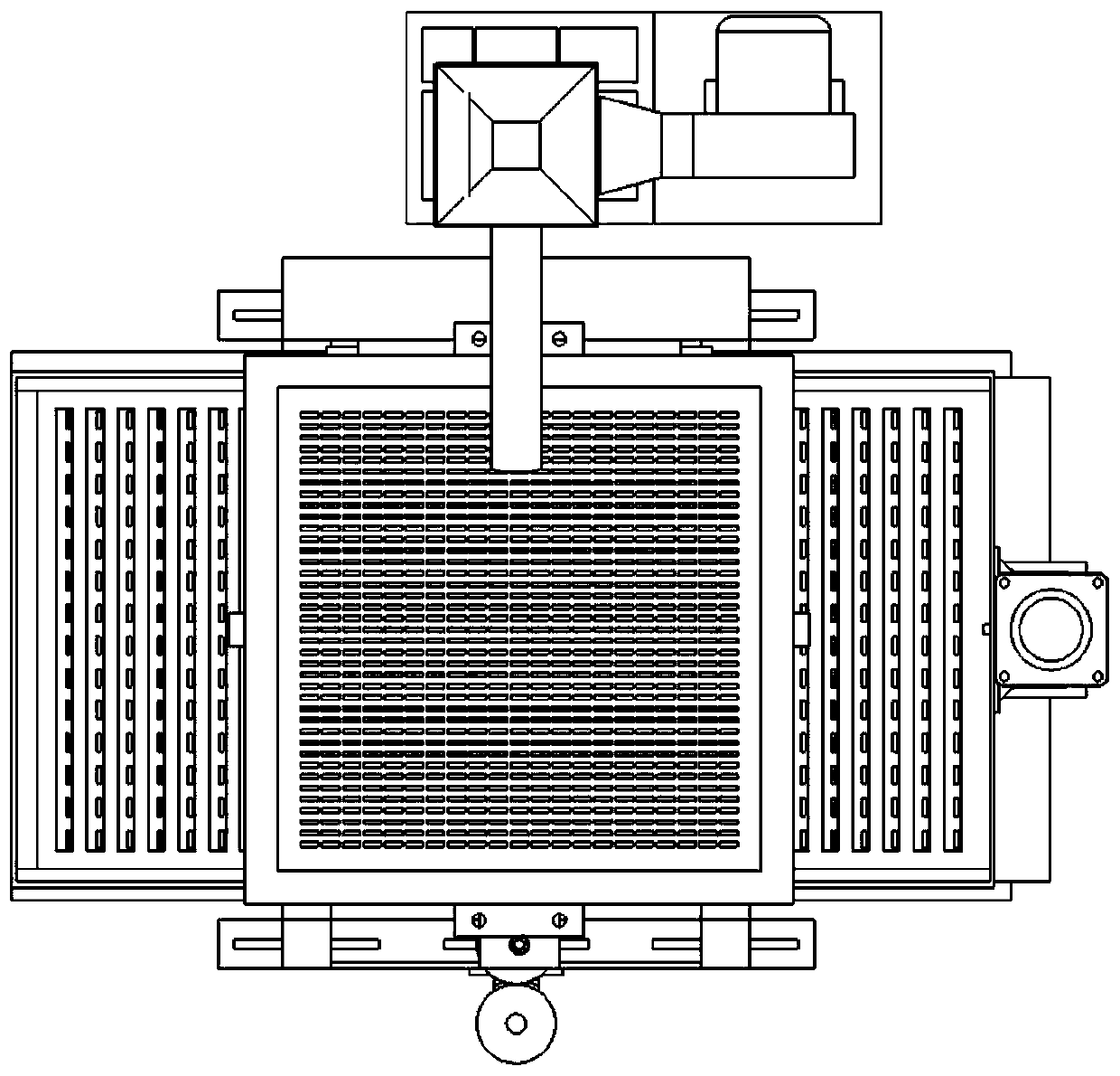 Mechanical sliding piece translational motion type precise sowing device with air channel seed selecting function