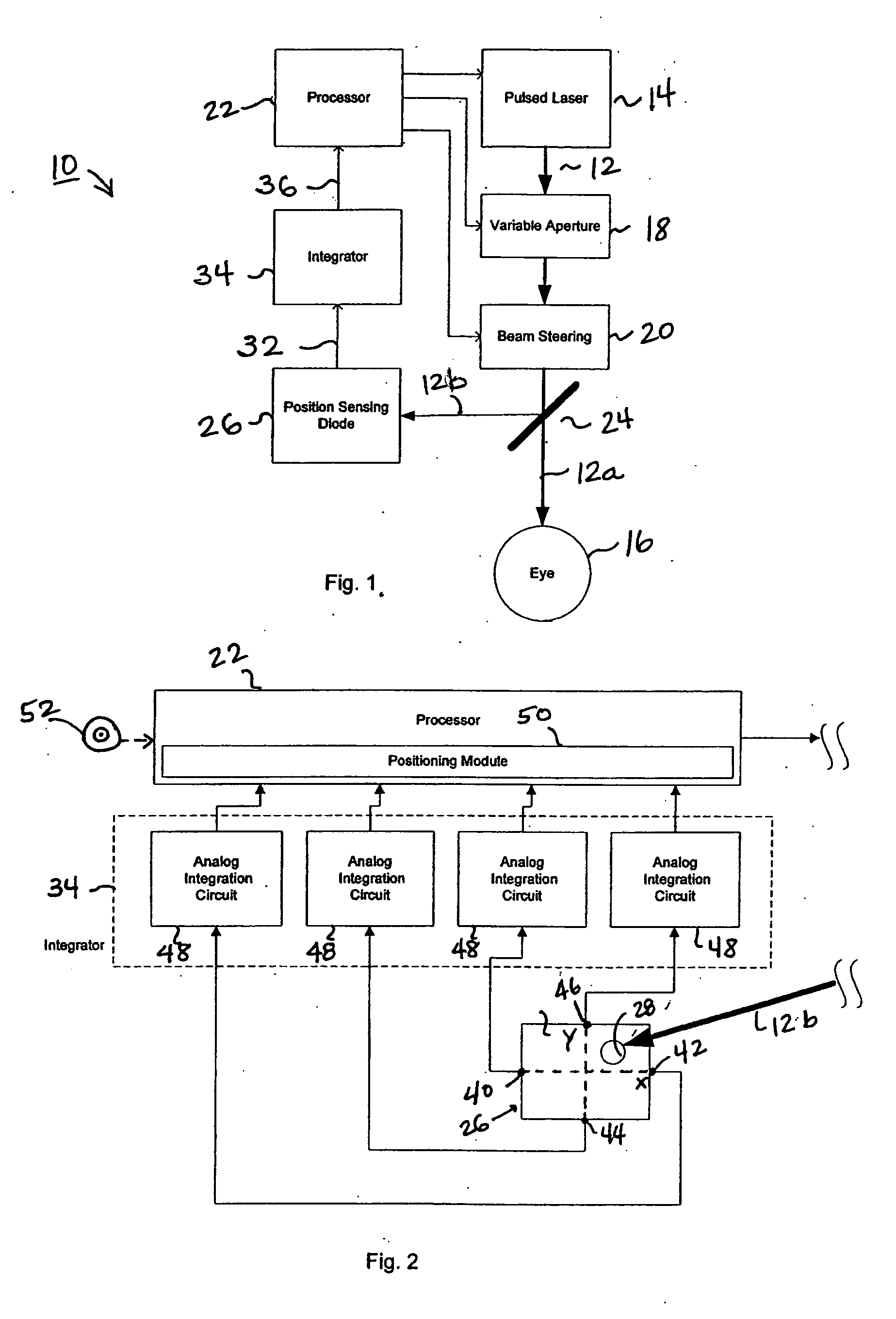 Laser pulse position monitor for scanned laser eye surgery systems