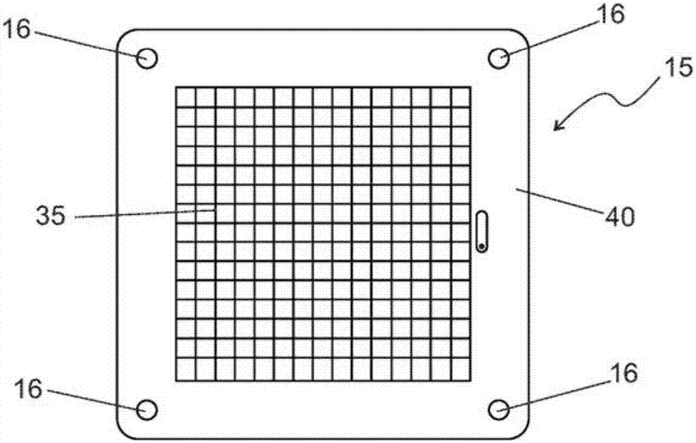 Auxiliary device for locating, mapping and microscopically measuring neoplasias