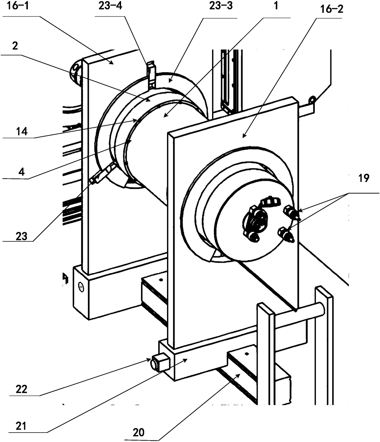 Electric main shaft tool mechanism for performance testing