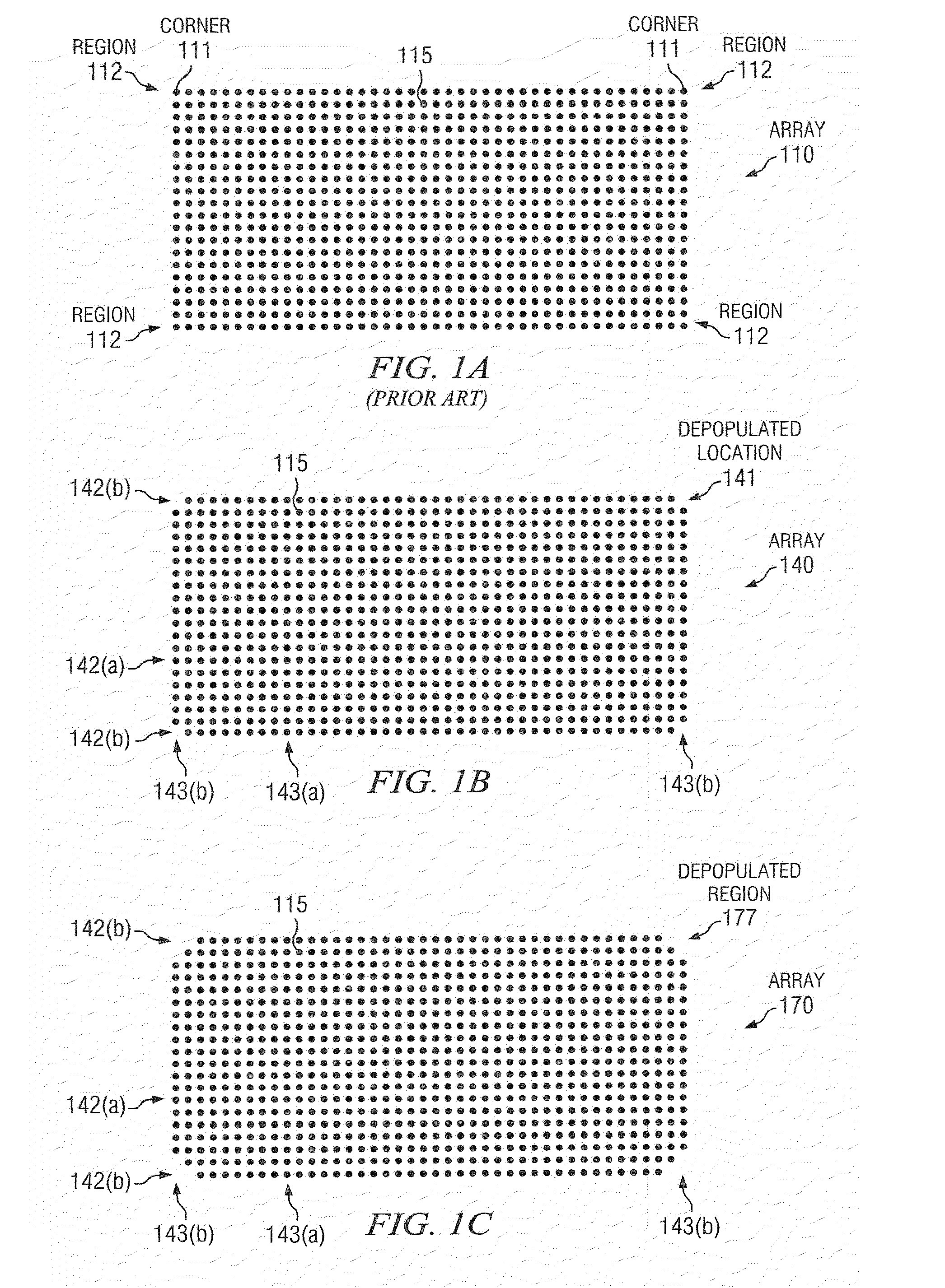 IC having TSV arrays with reduced TSV induced stress