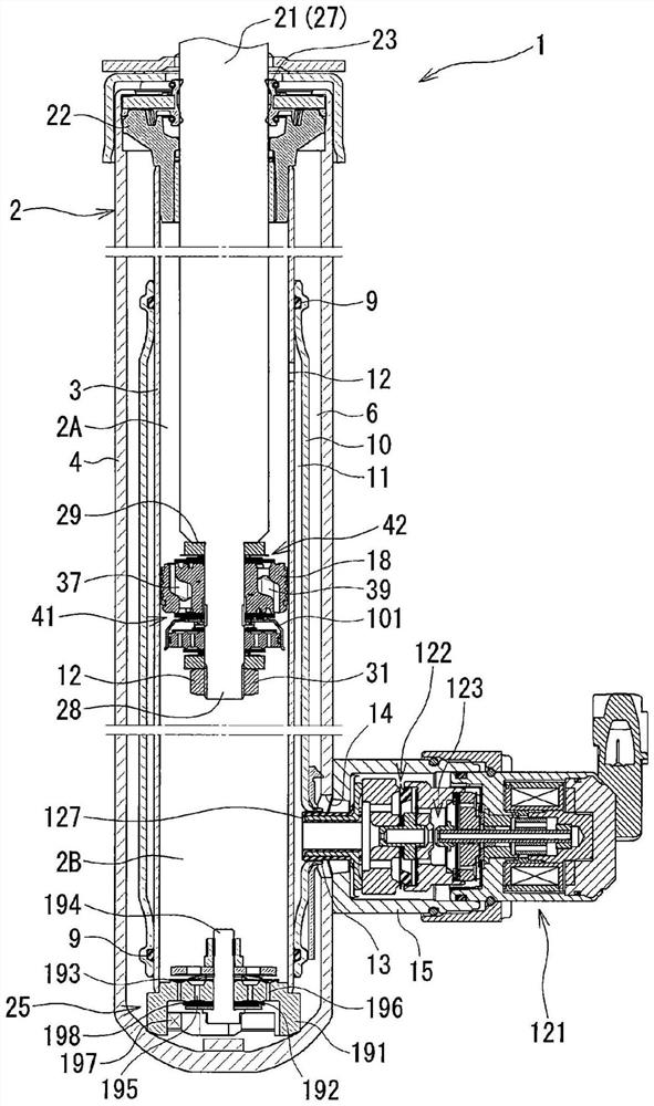 Damping force adjustable shock absorber