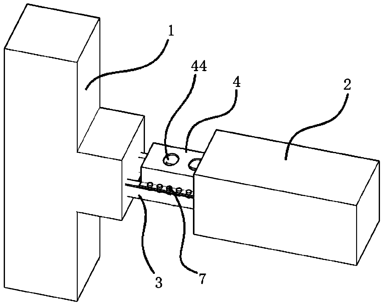 Prefabricated concrete beam-column joint structure