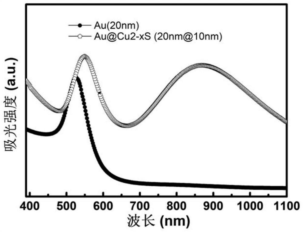 Perovskite photovoltaic cell based on P-type Au@Cu2-xS interface passivation layer material