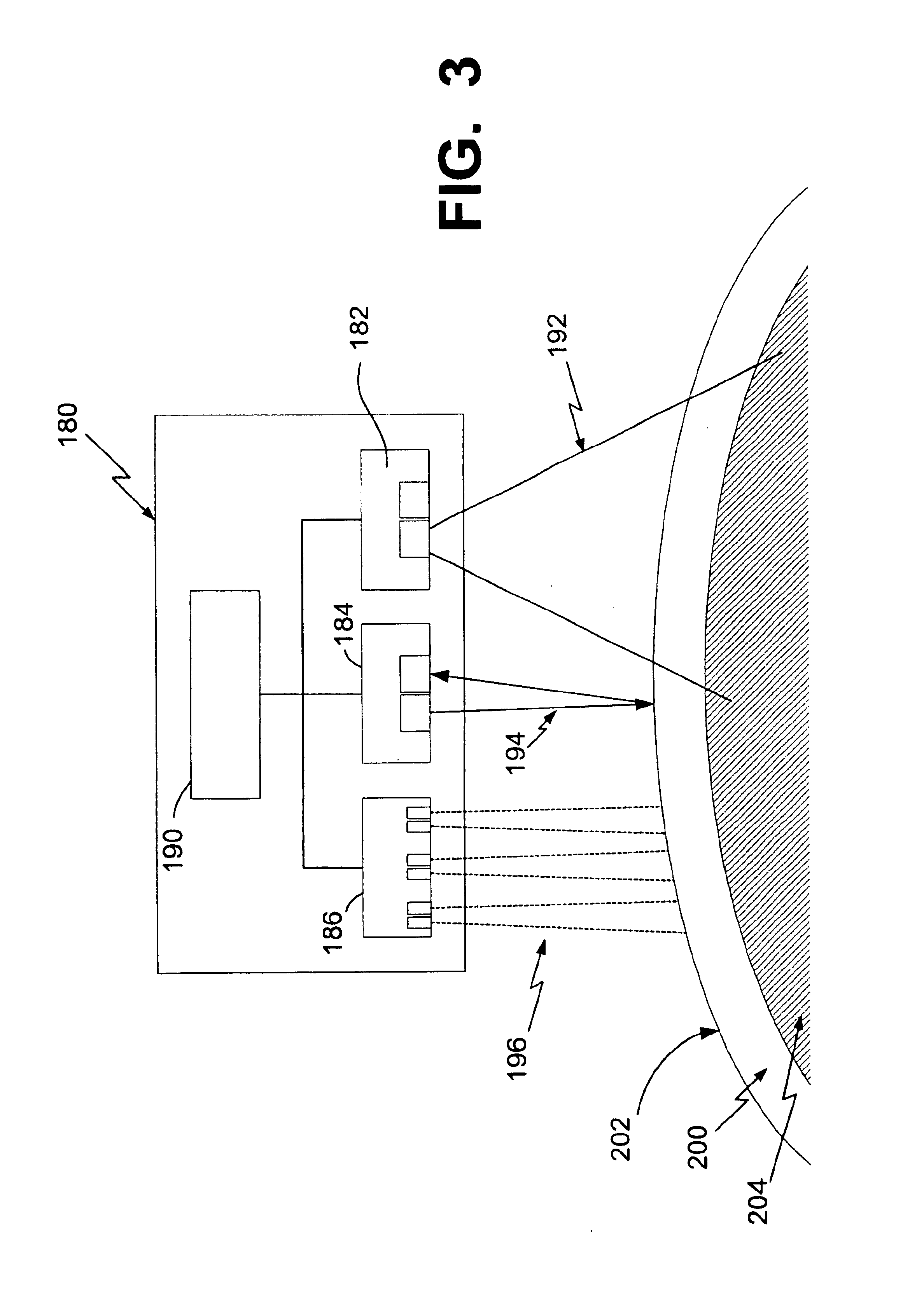 Method and apparatus for non-contact thickness measurement