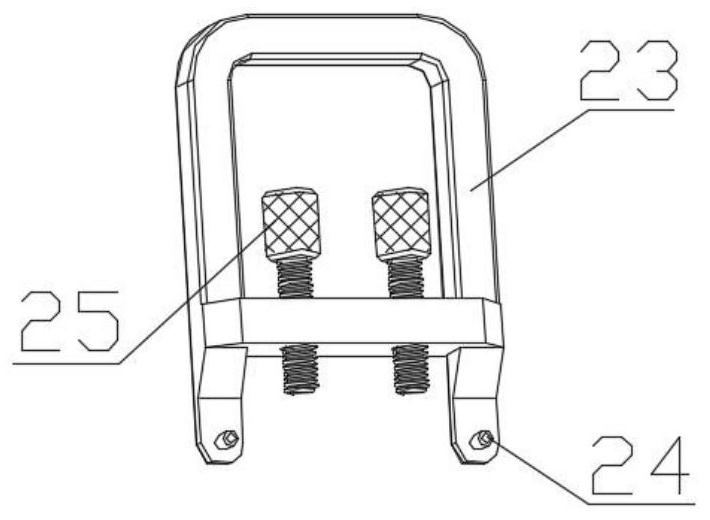 Dismounting device for fastening wedge-shaped plate and method