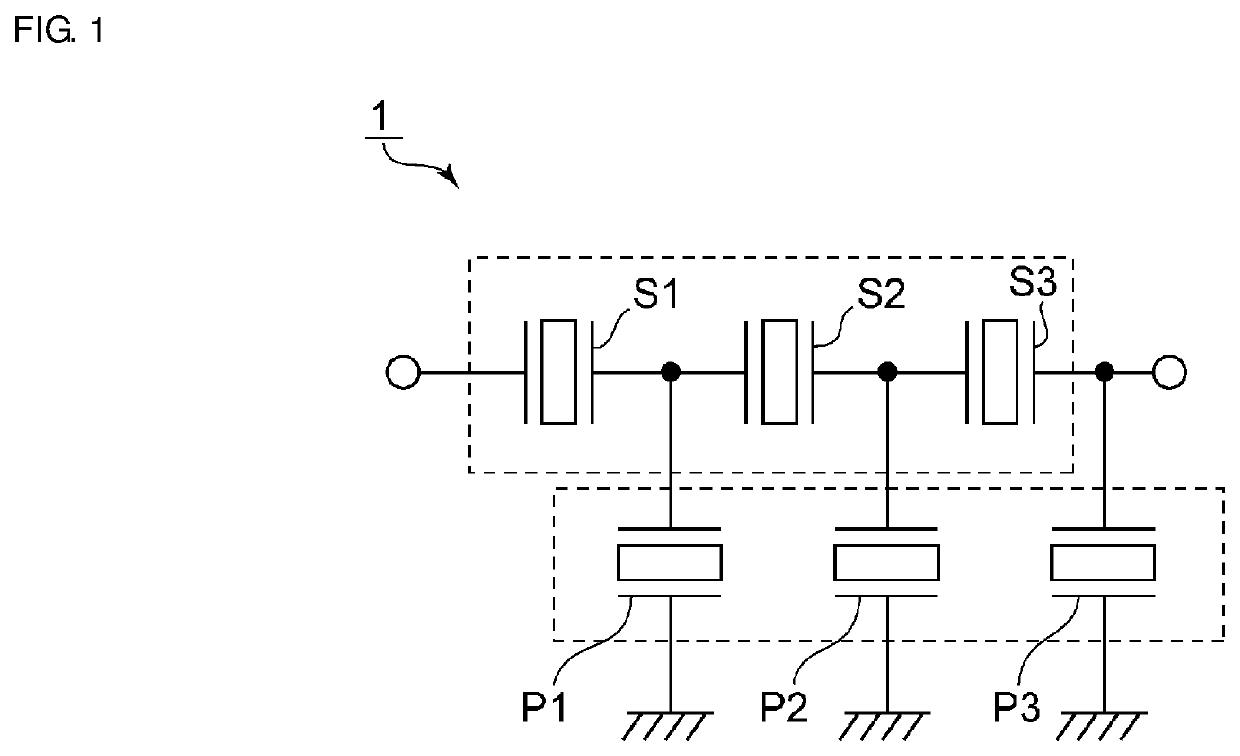 Acoustic wave filter device