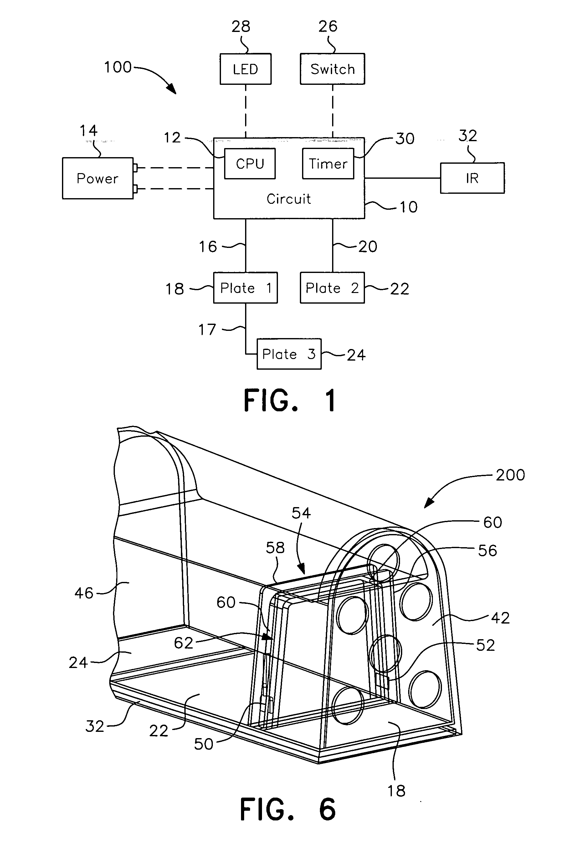 Rearming electronic animal trap with infrared sensor and multiple-killing-plate configuration