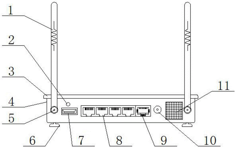 Router with outage self-protection function