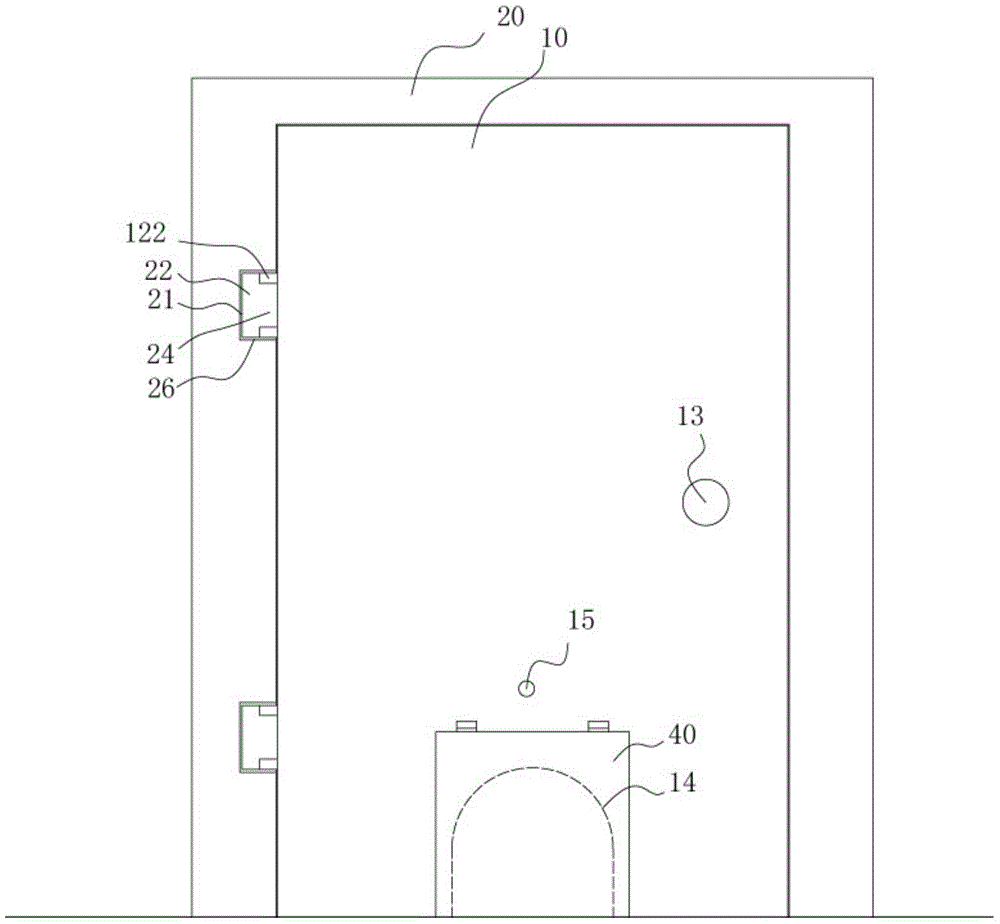 A door body structure with a pet door using simple connectors