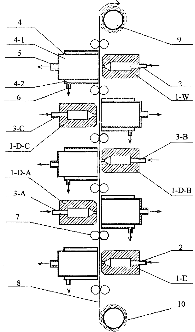 Supercritical fluid spray-dyeing device