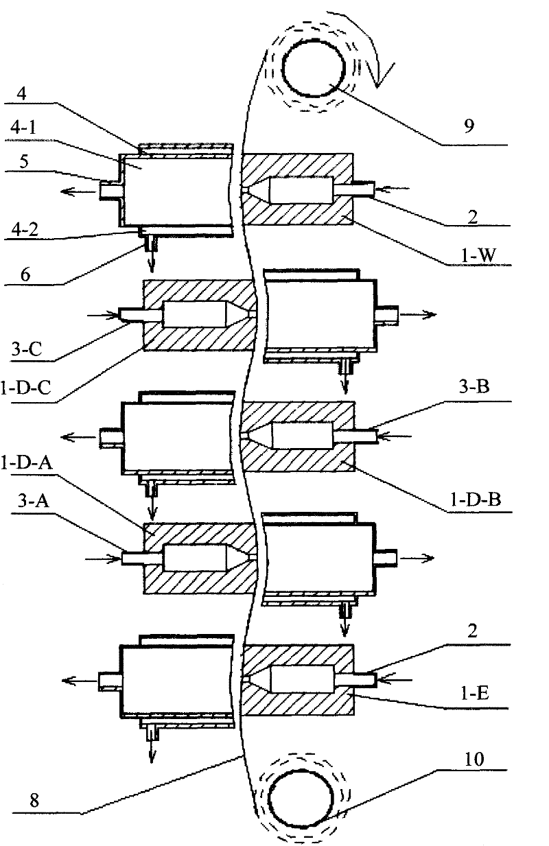 Supercritical fluid spray-dyeing device