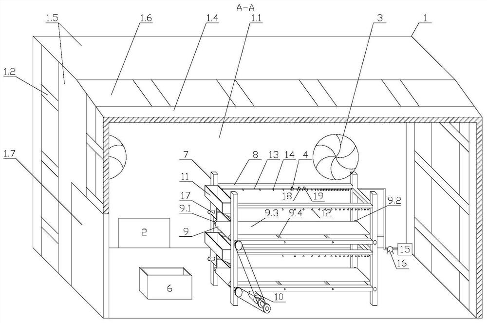 Production facility and production method for cultivating fresh grass through seeds