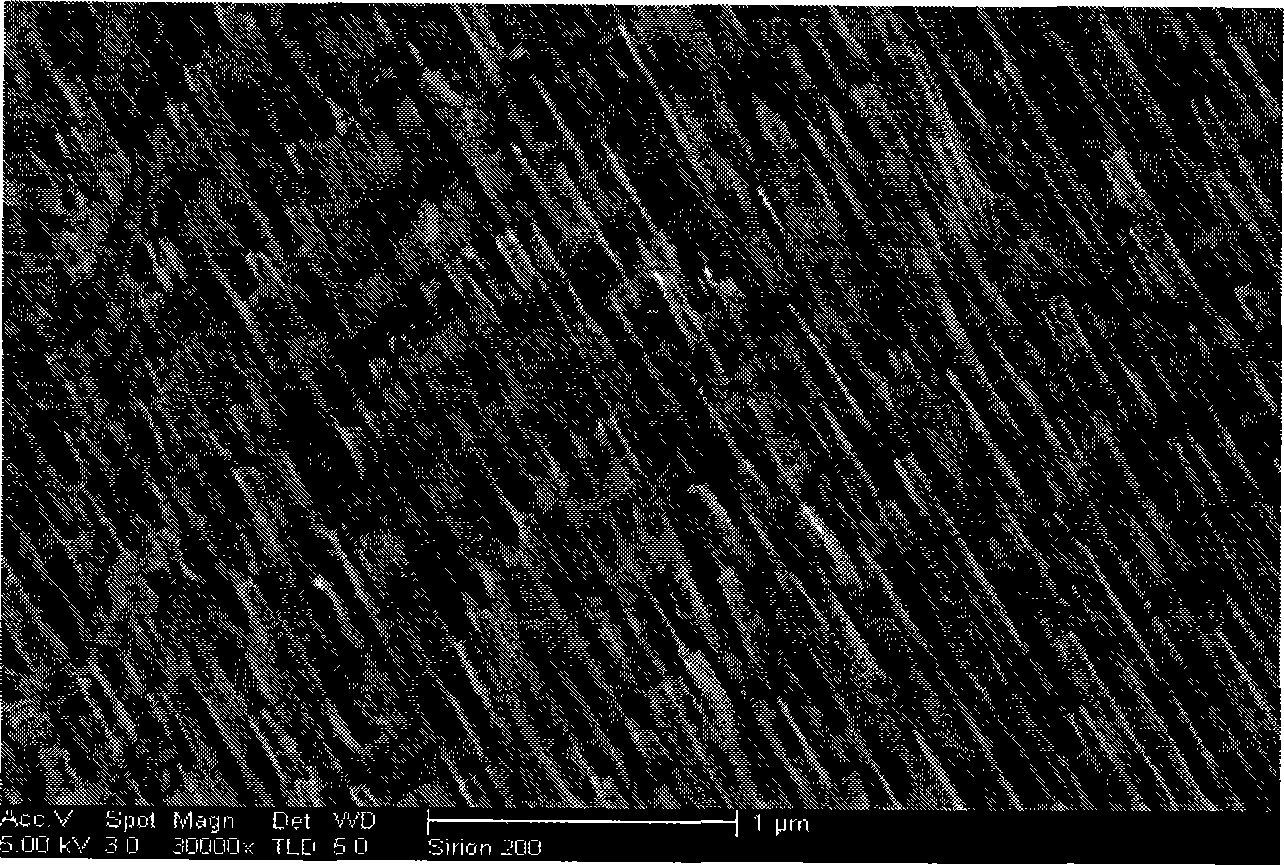 Capacitance type gas sensor based on carbon nano-tube array and preparing method thereof