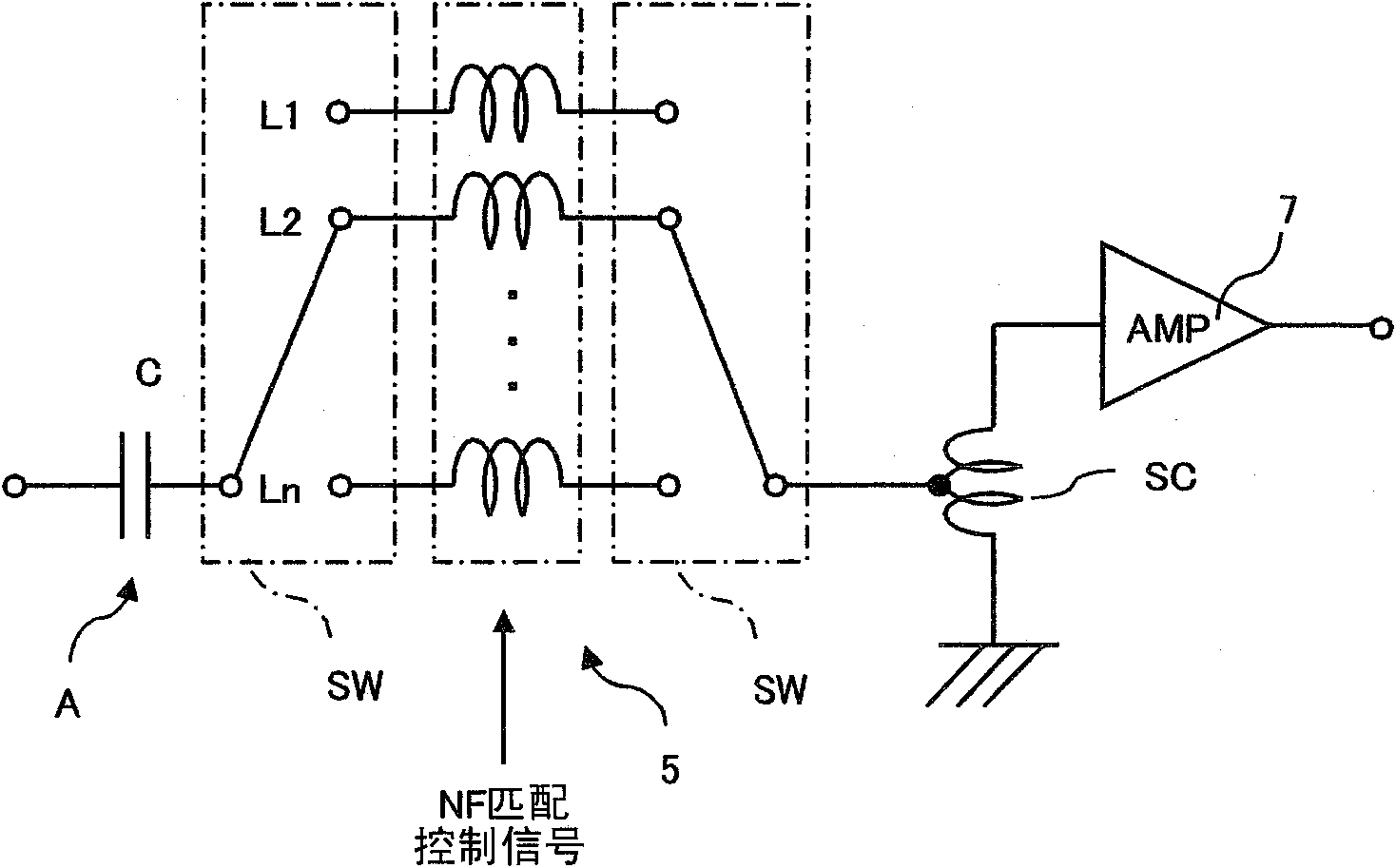 Antenna amplifier device and antenna device provided in mobile object