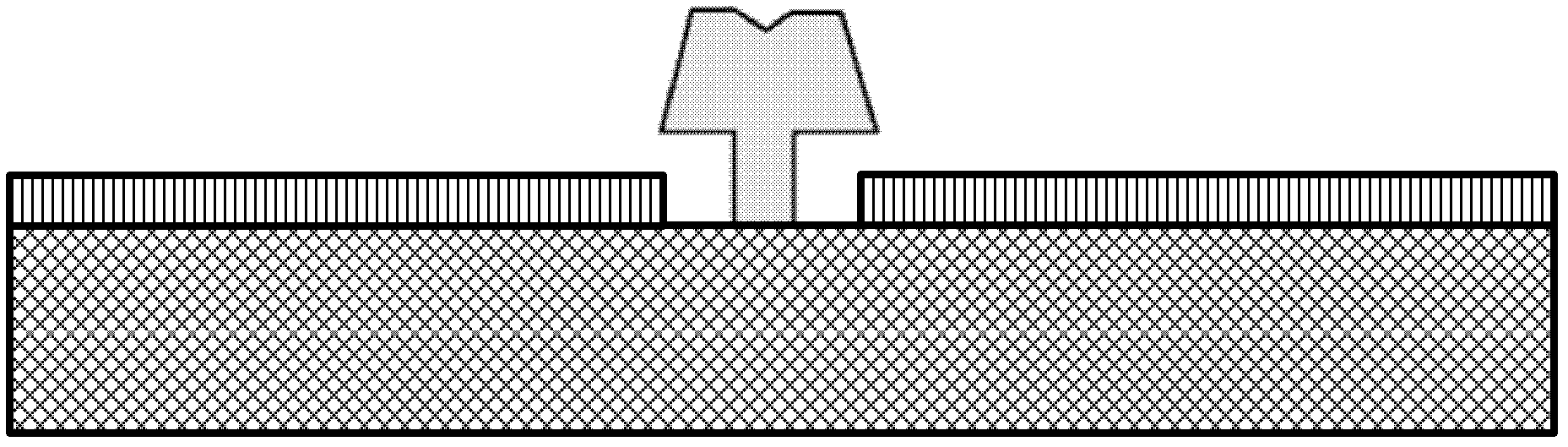 Method for manufacturing T-shaped gate by adopting single electron beam exposure