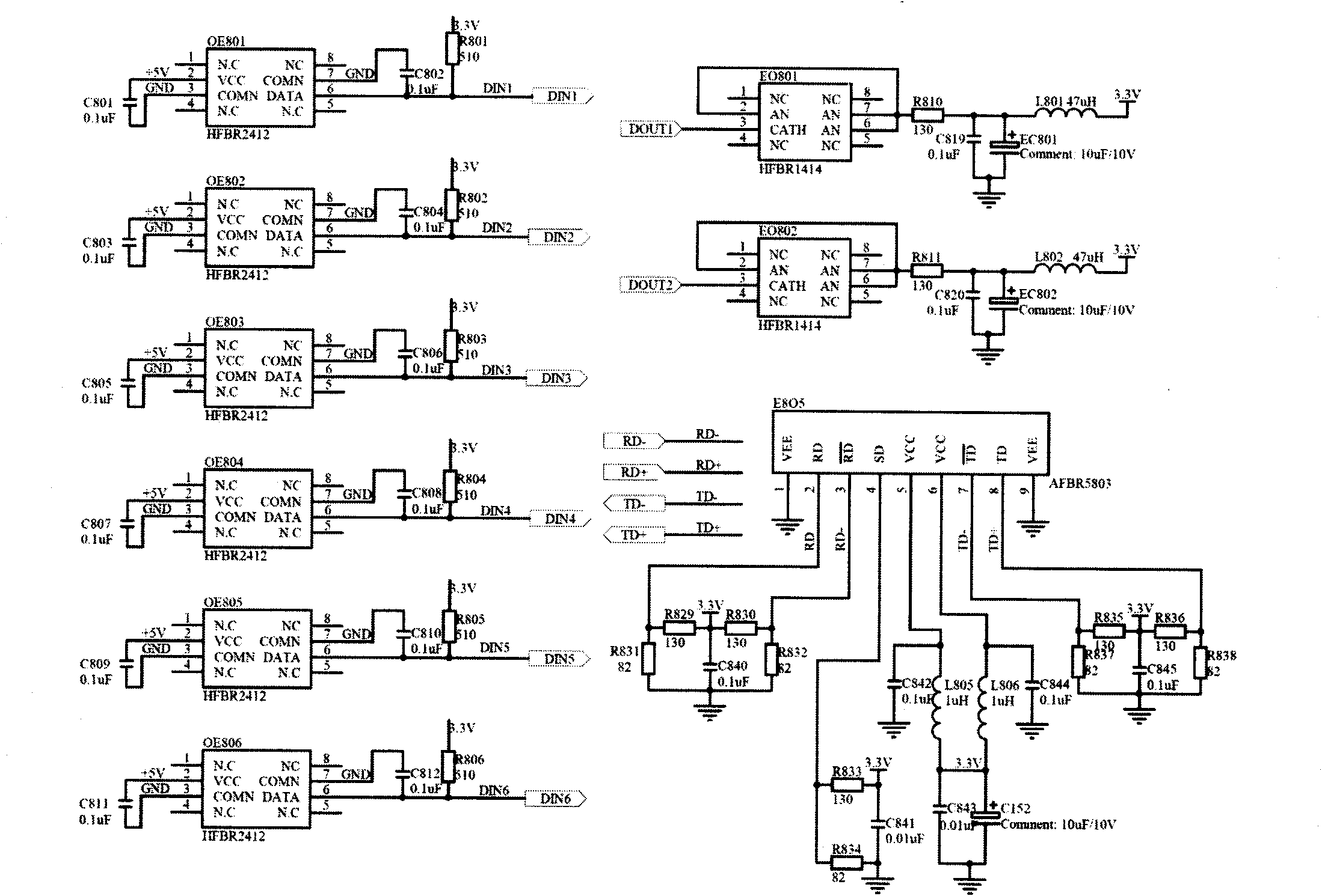 Soft core based merging unit of photoelectric current transformers