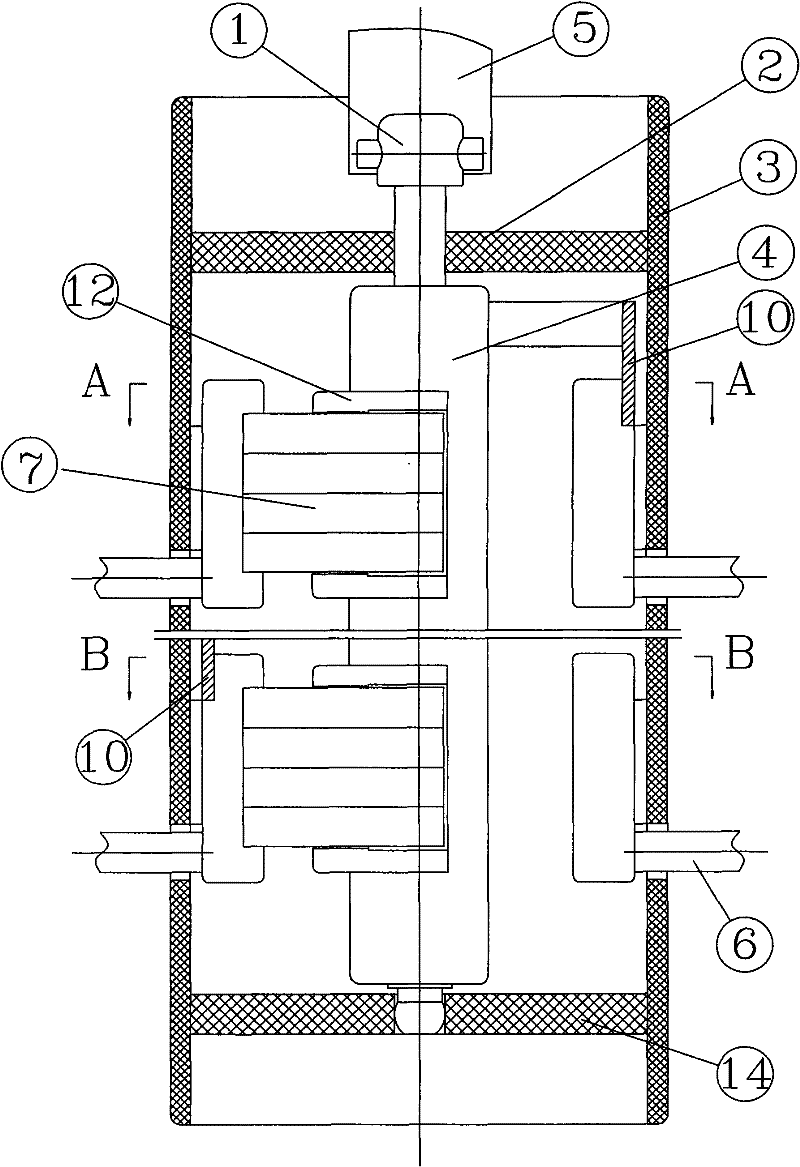 Linked linear voltage regulation non-excitation tap switch