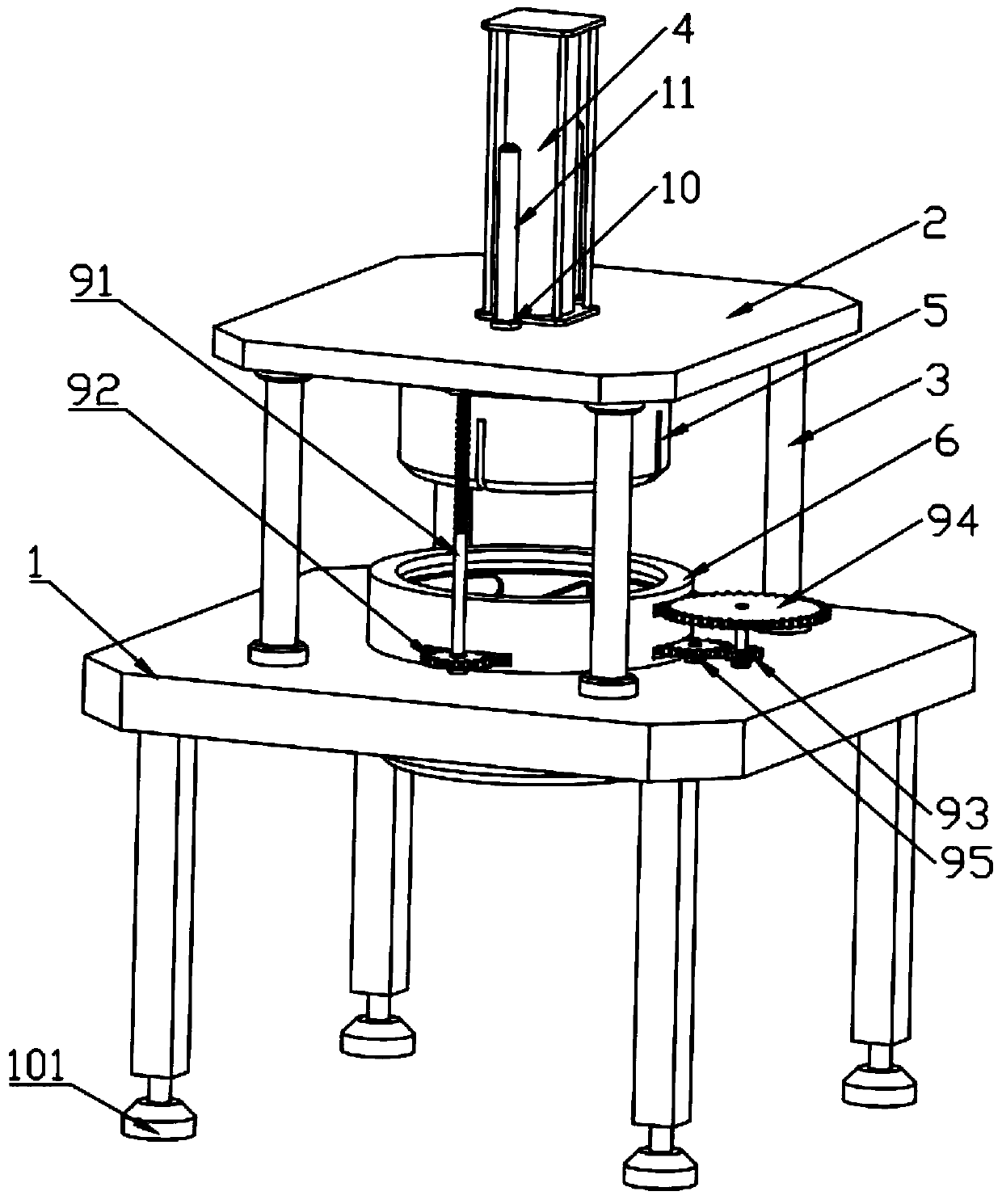 Traditional Chinese medicinal material pressing and cutting device