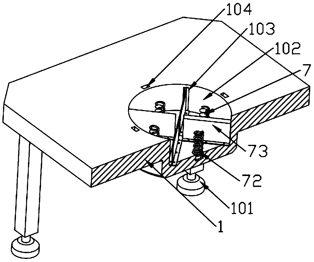 Traditional Chinese medicinal material pressing and cutting device