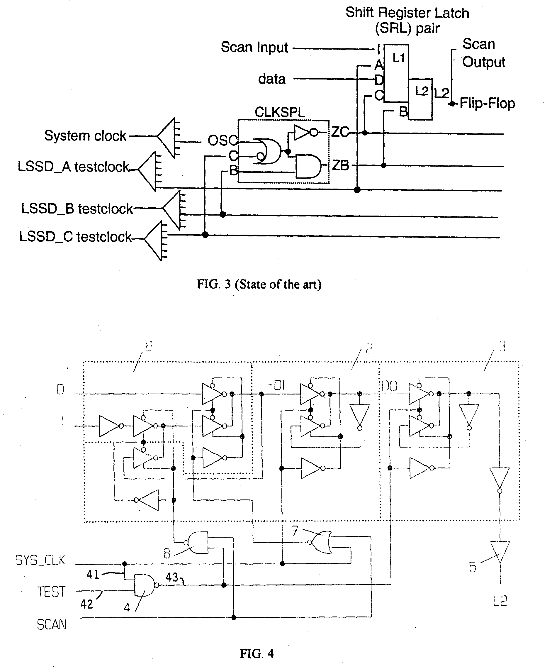 Edge-triggered master + LSSD slave binary latch