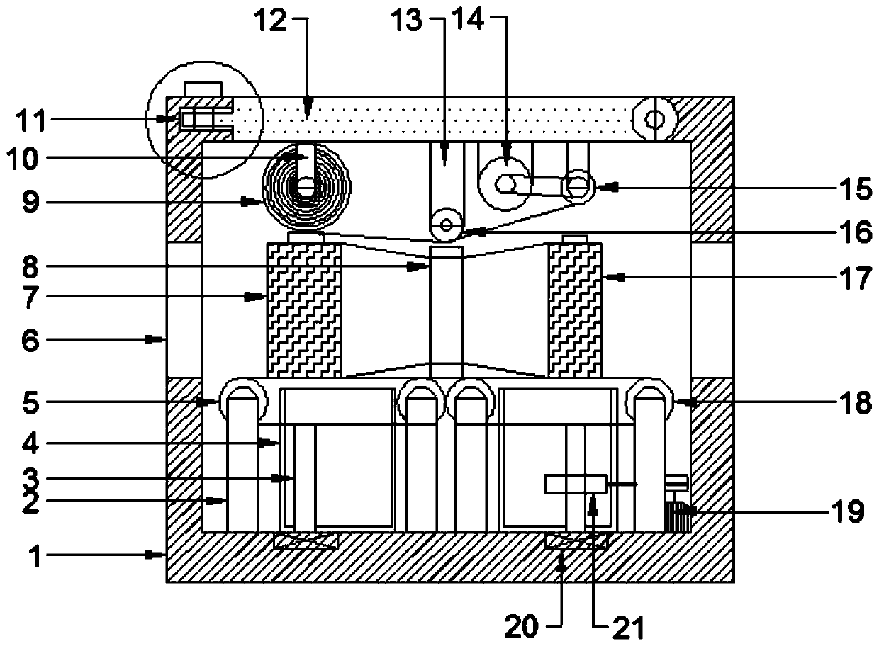 A mahjong cleaning device for an automatic mahjong machine