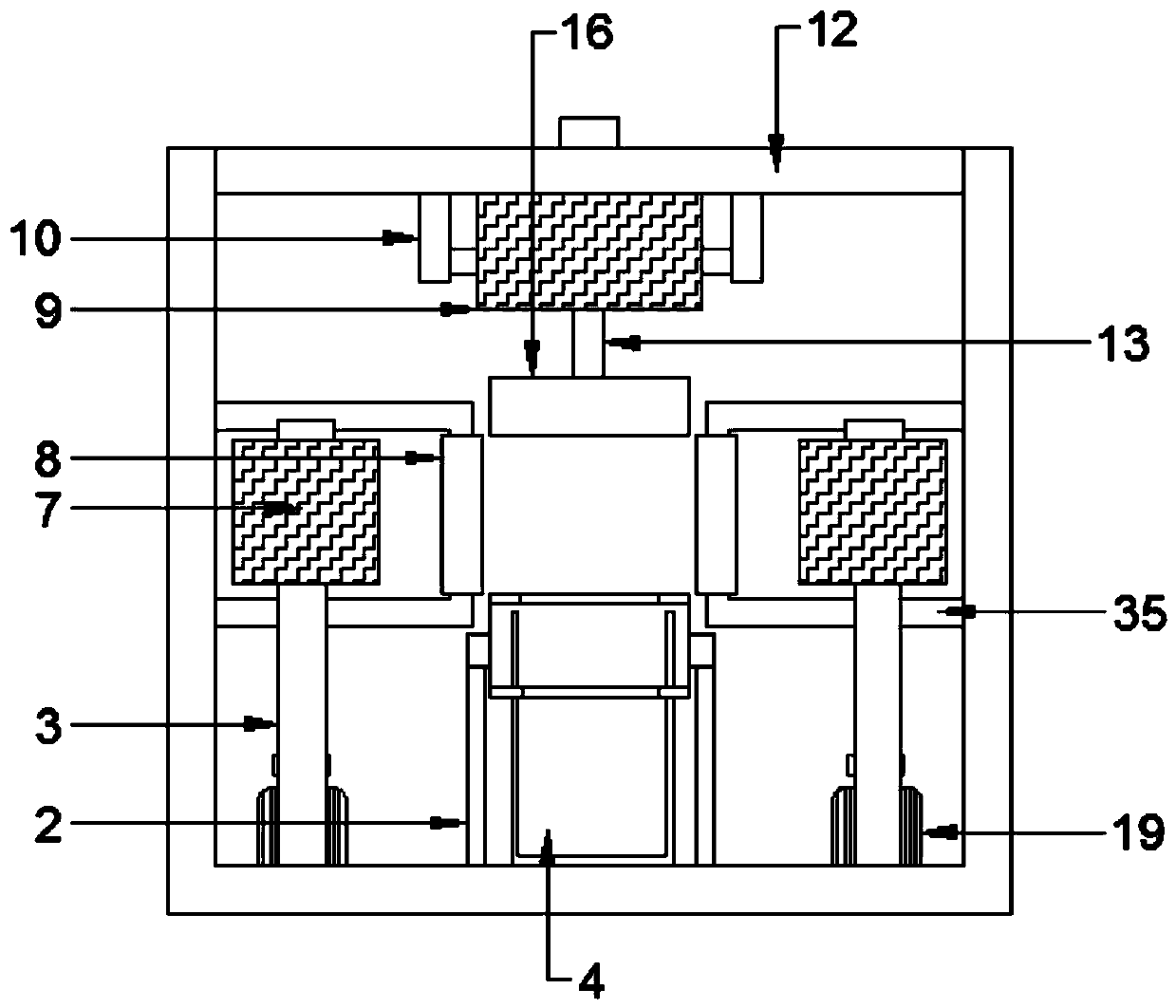 A mahjong cleaning device for an automatic mahjong machine