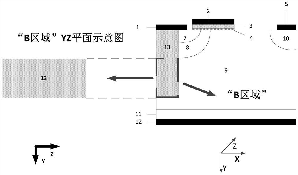 A kind of lateral mosfet device and preparation method thereof