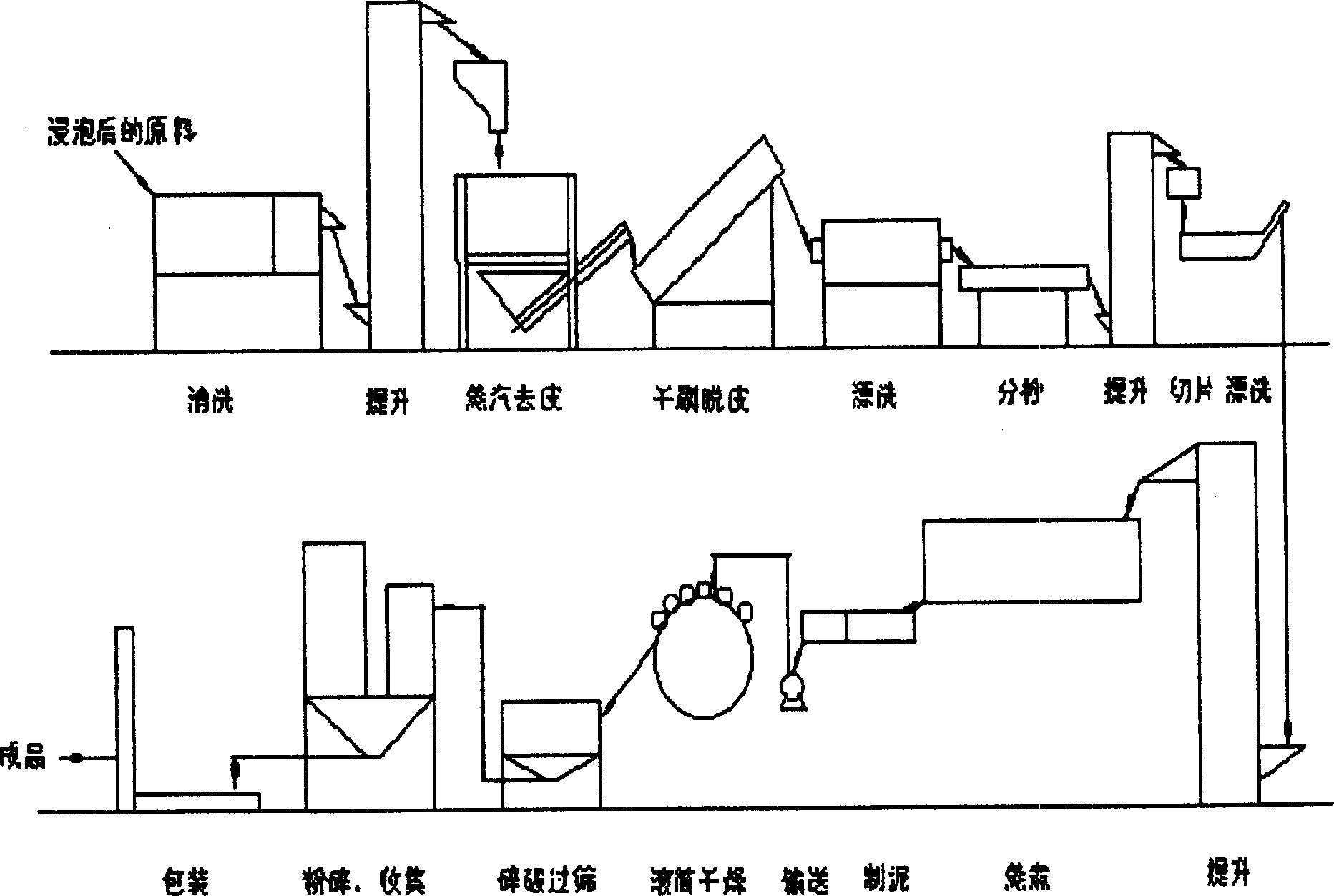 Processing method of sweet potato whole powder