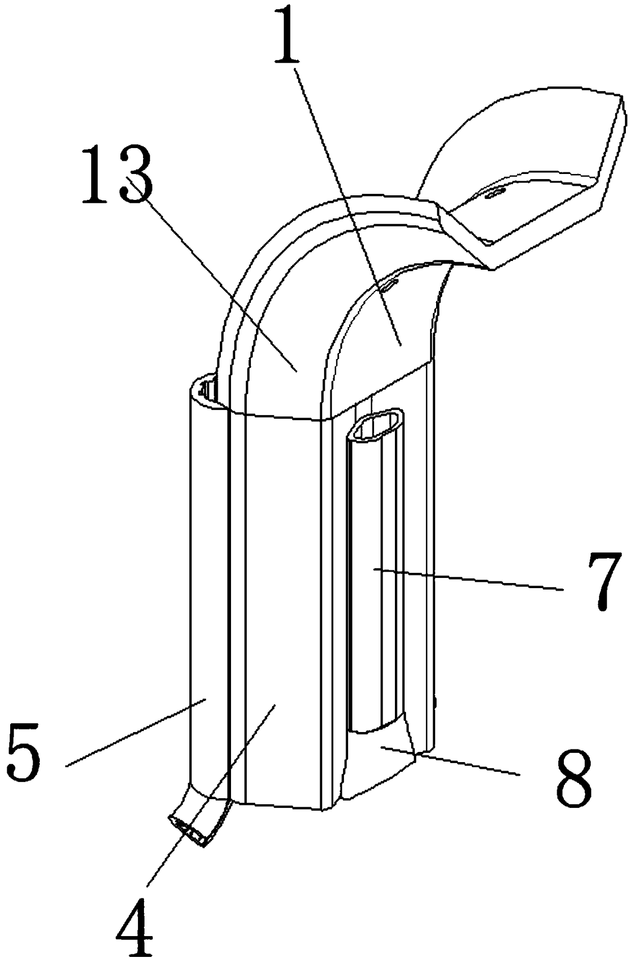 An automobile splash-proof baffle