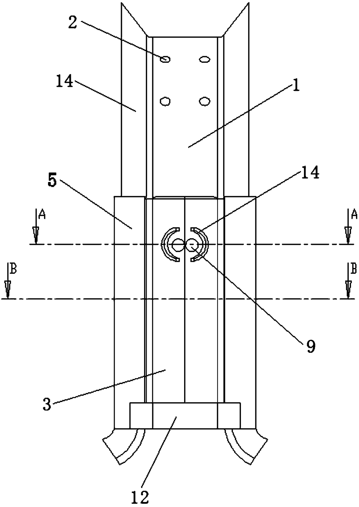 An automobile splash-proof baffle